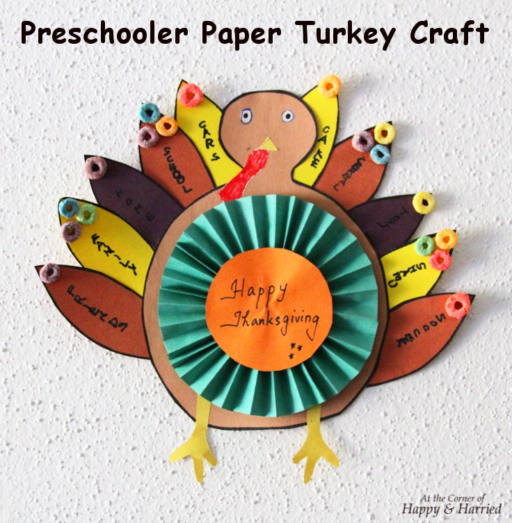 Preschooler Thanksgiving Turkey Craft