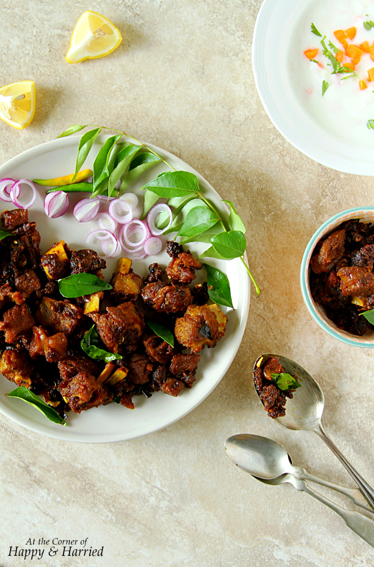 Mutton Chukka Varuval - South Indian Mutton Fry