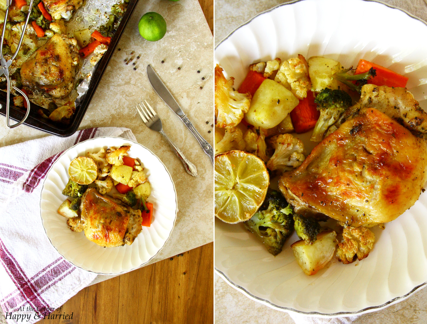 Herb Roasted Chicken & Vegetables With Garlic And Lime