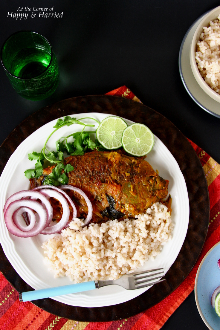 Meen Pollichathu {Baked Fish With Indian Spices}