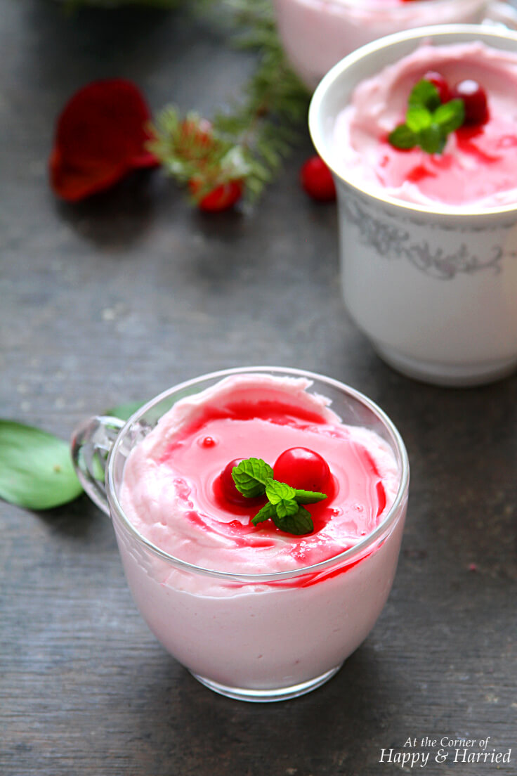 Fluffy Cranberry Mousse